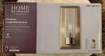 Home Decorators Collection Closmere 1-LIGHT Wall Sconce Brushed Gold Finish. Fixed Price $34.99.