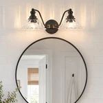 20'' Vanity Light Led Glass Shade Bathroom Mirror Wall Sconce Fixture Black. Fixed Price $85.99.