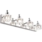 Bathroom Vanity Fixtures Over Mirror Modern Led 4 Lights Chrome Crystal. Fixed Price $94.91.