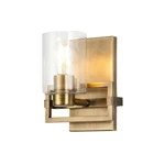 Lucas Mckearn Estes Light Wall Sconce, Antique Brass BB90117ATB-1. Fixed Price $252.00.