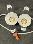 Lot Of 2 Pcs Tech Lighting Entra Downlight Cl Round Fixed Trim & Modules Only. Fixed Price $125.00.