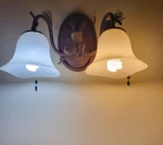 Kalco Ponderosa 2 Light Vanity 18 W X 14"H 11". Fixed Price $200.00.