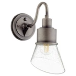 Quorum Torrey Outdoor Small Wall Mount, Weathered Zinc/clear-seeded 732-37. Fixed Price $39.99.