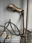 Vintage Industrial Swing Arm Wall Mount Task Lamp Adjustable Mid Century. Fixed Price $150.00.
