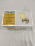 Hampton Bay Wall Sconce With Switch Oil Satin Nickel Finish, Frosted Glass New. Fixed Price $15.73.