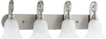 Quorum Bryant Vanity Light, Classic Nickel 5154-4-64. Fixed Price $89.95.