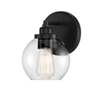 Savoy House 9-4050-1 Carson 9" Tall Bathroom Sconce Black. Fixed Price $104.00.