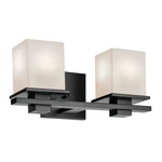 Tully 2 Light Bath Bar 6.5 Inches Tall By 15 Wide-black Finish. Fixed Price $264.99.