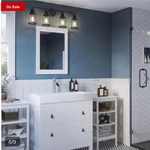 Vanity Light Quoizel Earth Black Finish. Fixed Price $89.99.