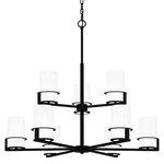 Quoizel SEY5032 Seymour 9 Light 33"W Chandelier - Black. Fixed Price $471.99.