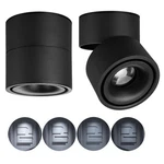 Dimmable Ceiling Spotlight,indoor 360 Adjustable Surface Mounted 10W Cob Ceil.... Fixed Price $40.73.