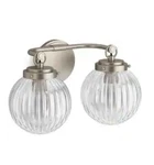 Kohler Embra By Studio Mcgee 2-LIGHT Brushed Nickel Wall Sconce. Fixed Price $224.50.