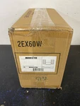 Meridian M80037NB 2-LIGHT 15" Vanity Light, Swirl Glass Shades Natural Brass. Fixed Price $99.99.