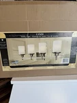 Canarm IVL408A04BN Lyndi 4-LIGHT Bath Vanity, Brushed Light, Nickel. Fixed Price $59.97.