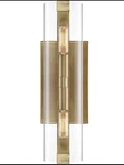 Savoy House Lighting 9-9771-2-322 Winfield Wall Sconce Warm Brass. Fixed Price $220.00.