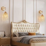 2 Pack 17" Crystal Wall Light Luxury Sconce Gold Indoor Mount Lamp Fixture. Fixed Price $69.99.