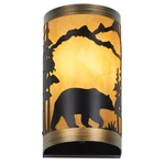 Rustic Wall Sconces Bear Metal Lamp, Industrial Farmhouse Light With Sha.... Fixed Price $36.54.
