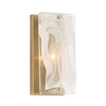 Minka Lavery Veil 10-INCH Tall Wall Sconce Legacy Brass White Swirl Glass 3631. Fixed Price $97.00.