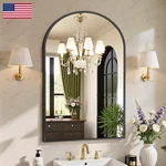 Sweetcrispy 24X36 Arch Black Bathroom Wall Mirror Metal Frame Vanity For. Fixed Price $77.69.