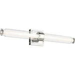 Kichler Laurene Light Linear Bath Medium, Brushed Nickel/clear - 55238NILED. Fixed Price $379.99.