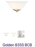 Golden Lighting 8355 Multi-family 6" Tall Wall Sconce Brushed Champagne Bronze. Fixed Price $35.00.