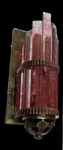 Skyscraper Art Deco Metro Light Wall Sconces Copper Cameo Glass Ship Lamp. Fixed Price $550.00.