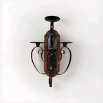 Metal Wall Sconce (3ARMS) Candle Holder World Gothic Spanish Revival 18.5". Fixed Price $38.00.
