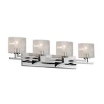 Justice Design Fusion Aero 4-LT Bath, Oval/seeded/ch E26 FSN-8704-30-SEED-CROM. Fixed Price $462.40.