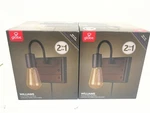 2PK Globe Williams 1-LIGHT Black Wall Sconce Plug-in/ Hardwire Faux Wood Accent. Fixed Price $39.99.