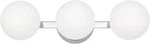 Hanaloa Chrome Globe Bathroom Vanity Fixture 3-LIGHT VA0020-3-CHR. Fixed Price $63.87.