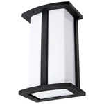 Rectangle Wall Sconce Light, E26, 60W, Opal Lantern, A19 Black Powder, 120V. Fixed Price $54.02.