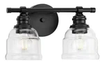 Progress Lighting P300374-31M Ambrose 13 In. 2-LIGHT Matte Black Vanity. Fixed Price $39.99.