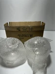 Kco Lighting Black Globe Wall Sconce Set Of 2 Clear Glass Mid Century. Fixed Price $41.00.