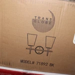 Trans Globe Horizon 2-LIGHT Bathroom Vanity Black 15.5" Missing Shade. Fixed Price $29.37.