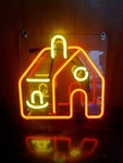 20"X16" House Home Acrylic Neon Sign Light Lamp Wall Visual Gift Room Ql. Fixed Price $131.64.