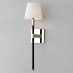 New Ralph Lauren Wall Sconce Lamp Accented With Black Leather & Silver Hardware. Fixed Price $316.00.