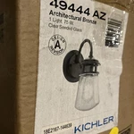 Kichler Lighting 49444AZ Lyndon Outdoor Wall 1 Lamp, Architectural Bronze. Fixed Price $99.99.