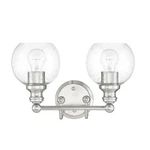 Sunset Lighting Oriana 2-LIGHT Mb Vanity With Clear Seeded Glass F29012-80. Fixed Price $39.99.