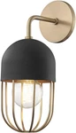 Haley Collection Aged Brass & Black Modern One Light Wall Sconce By Mitzi. Fixed Price $298.99.