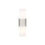 Innovations Bolivar Lt 7" Wall Bath, Satin Nickel/white 428-2WL-SN-G428-7WH. Fixed Price $239.80.