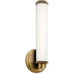 Kichler Indeco 16-WATT Natural Brass Integrated Led Bathroom Indoor Wall Sconce. Fixed Price $99.99.