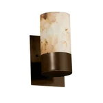 Justice Alabaster Rocks Dakota Light Wall Sconce, Bronze ALR-8761-10-DBRZ. Fixed Price $198.40.