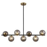 Kco Lighting Black And Gold Linear Kitchen Pendant Mid Century Moder.... Fixed Price $292.43.
