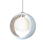 Besa Lighting Pogo Cord Pendant, Satin Nickel/white 1XT-4293SF-SN. Fixed Price $517.50.