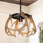 Debemenes Rustic Chandelier, Adjustable Height 4 Antlers,. Fixed Price $94.52.