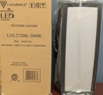 Canarm Integrated Led Black Wall Sconce Outdoor Lantern 400LM 10" LOL273BK-3000K. Fixed Price $19.00.