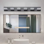 As 6-LIGHT Black Led Vanity Mirror Fixture For Bathrooms And Makeup Tables. Fixed Price $145.19.