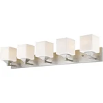 Z-lite 2104-5V Quube Light 38.5 Inch Brushed Nickel Vanity Wall. Fixed Price $132.00.
