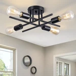 Brknit Sputnik Chandelier Modern Semi Flush Mount Ceiling Light E26 Base. Fixed Price $62.48.