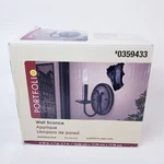 Portfolio #0359433 Wall Light Fixture Sconce Matt Black. Fixed Price $14.00.